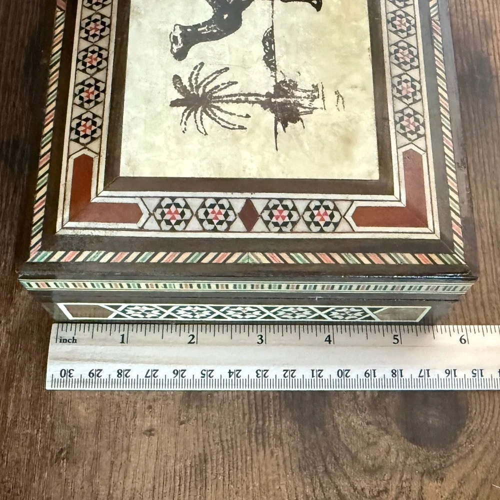 Jewelry Box and/or Storage Box with Camel on Lid